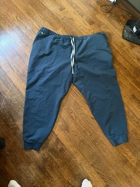 Figs Navy Mid-Rise Medical Scrub Pants